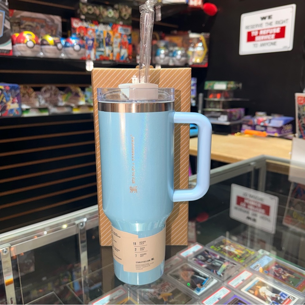Stanley x starbucks  Light Blue Tumbler with Handle